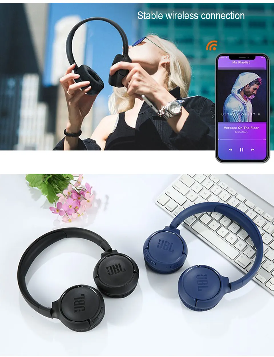 Jbl Tune 500Bt Wireless On Ear Headphone 11