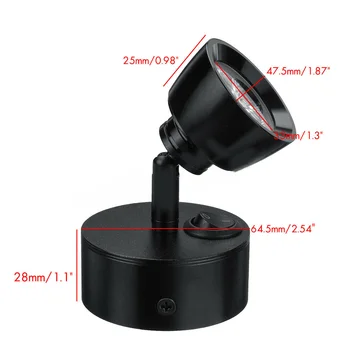 

3W 12-24V LED Bedside Reading Lamp Wall Spot Light For Boat Caravan Warm White Car Reading Light With Mounting Bracket