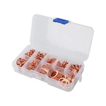 

9 Sizes Gasket Set Copper Washers Box for Sump