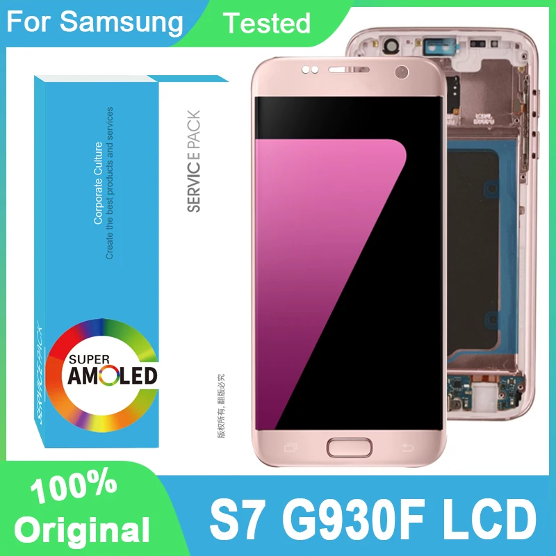 Дисплейный модуль для Samsung Galaxy S7 G930 G930F 100% дюйма с рамкой/без рамки | Мобильные