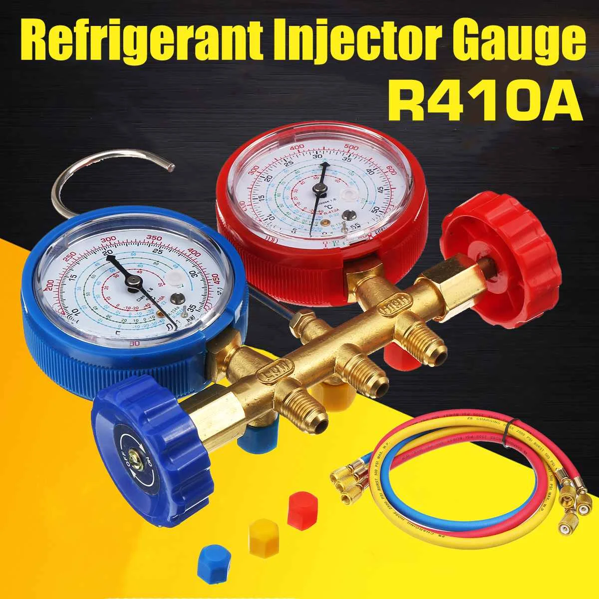 Calibre do Coletor com Dispositivo do Líquido Refrigerante do Conector Alta Precisão R40 R410a R22 R134a