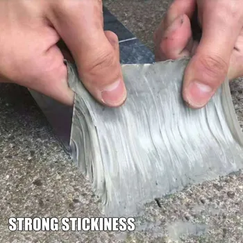 

Aluminum Foil Butyl Rubber Tape Self Adhesive High Temperature Resistance Waterproof for Roof Pipe Repair Stop Leak Sticker