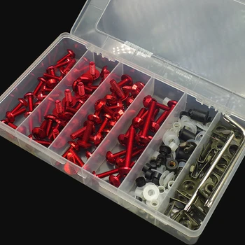 

Universal Motorcycle Full Fairing Screws Kit Body moto cover Bolts Nuts FOR zx6r 2002 mv agusta cbr 1000 rr 2006 gn125 zx6r 2019