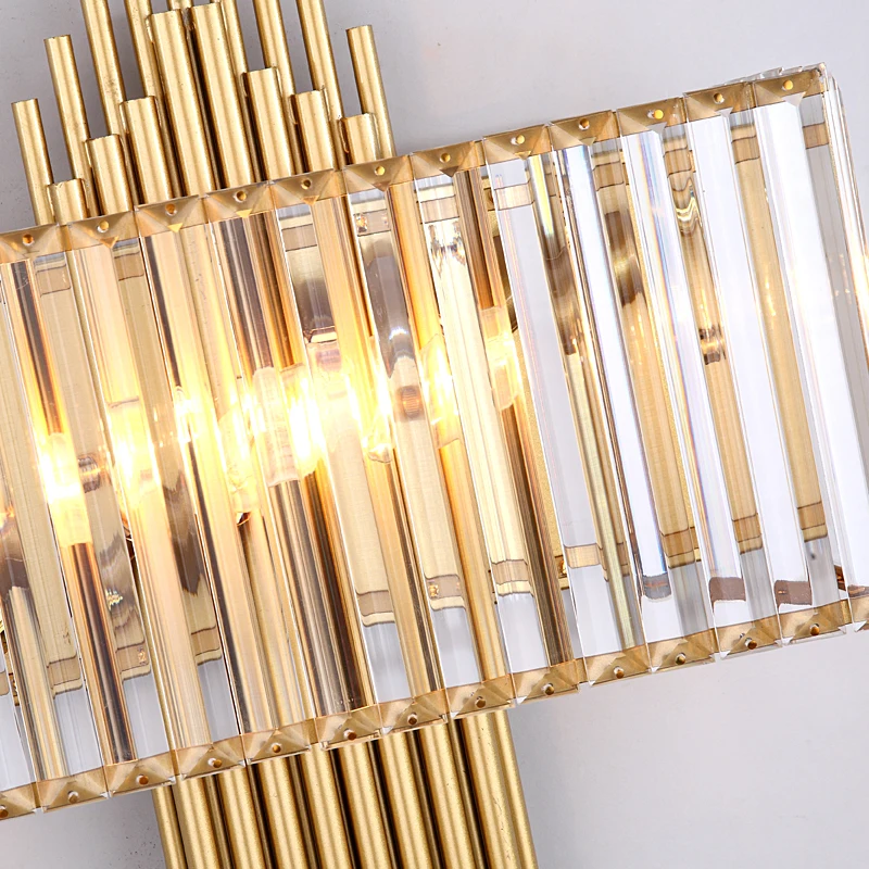 Modern Crystal Golden Wall Light 5 Modern Crystal Golden Wall Light 5