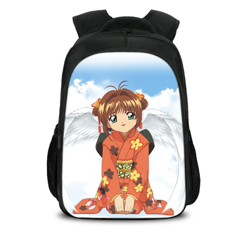 Style 17 15,7 дюймов карта Captor Sakura аниме мальчик девочки школьная сумка Книга Сумка Рюкзак Дети студентов Mochila обратно в школьный подарок - Цвет: Style 17