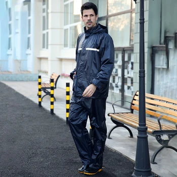 

Waterproof Windproof Conjoined Raincoats 1PCS Electric Motorcycle Fashion Raincoat Men Women Rain Suit Rainwear BB50YY