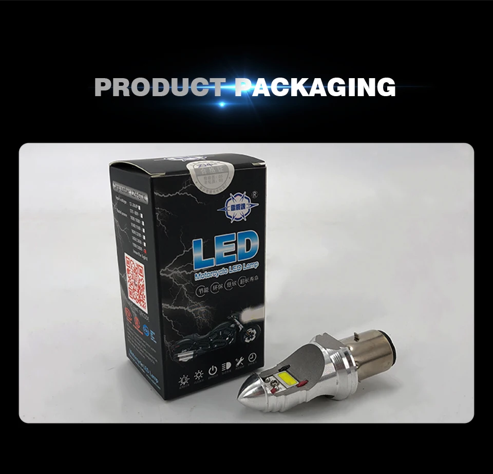 Motorcycle H4 Led Headlight 12V HS1 H4 BA20D Moto Bulbs 4000lm Super Bright White Motorbike Head Lamp Scooter Accessories Moto