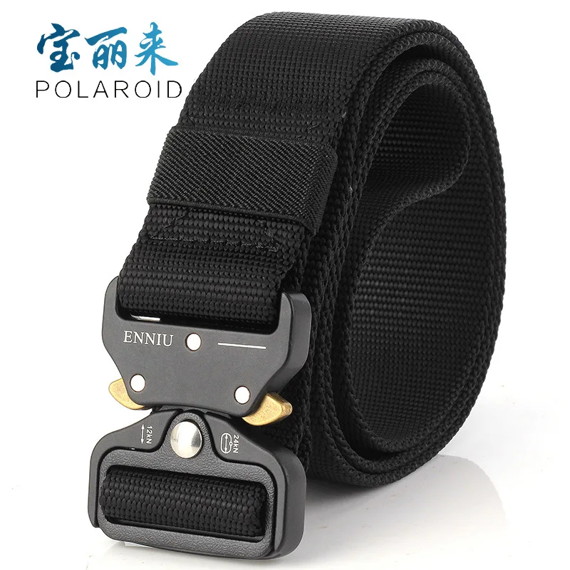 

Enniu New Style 3.8 Quick Release Buckle Outdoor Safe Outer Belt Quick-Dry Pure Nylon Belt Outdoor Training Leather Belt
