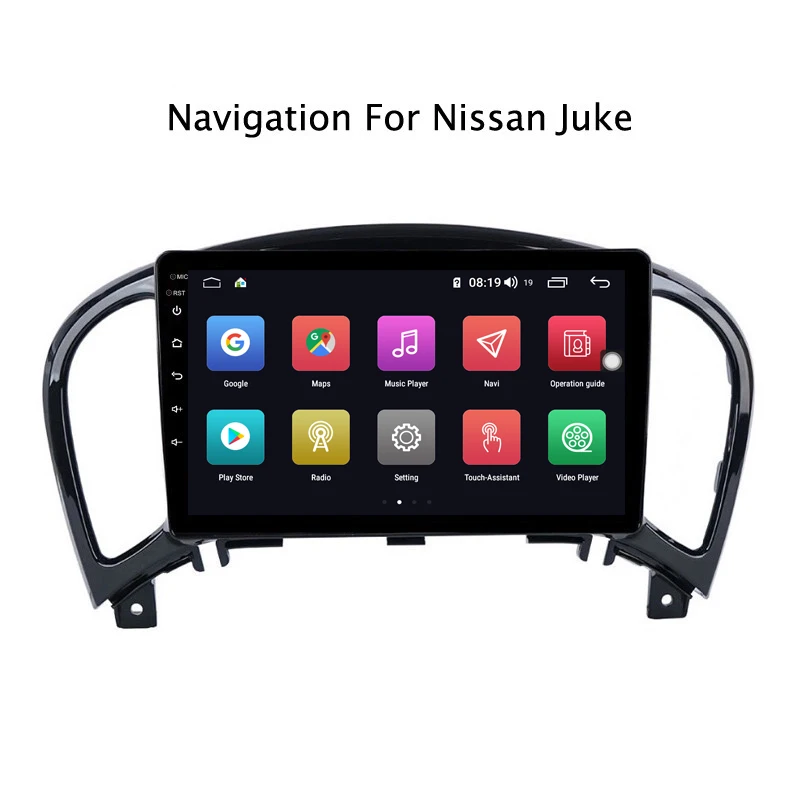 Discount Ectwodvd 9inch Andriod 8.1 Car DVD GPS For Nissan Juke 2004-2016 4G RAM 64G ROM CarPlay DSP 4G LTE with WIFI 2