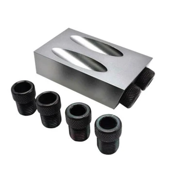 

28x/set Pocket Woodworking Hole Jig Kit Guide Oblique Drill Angle Locator Screws