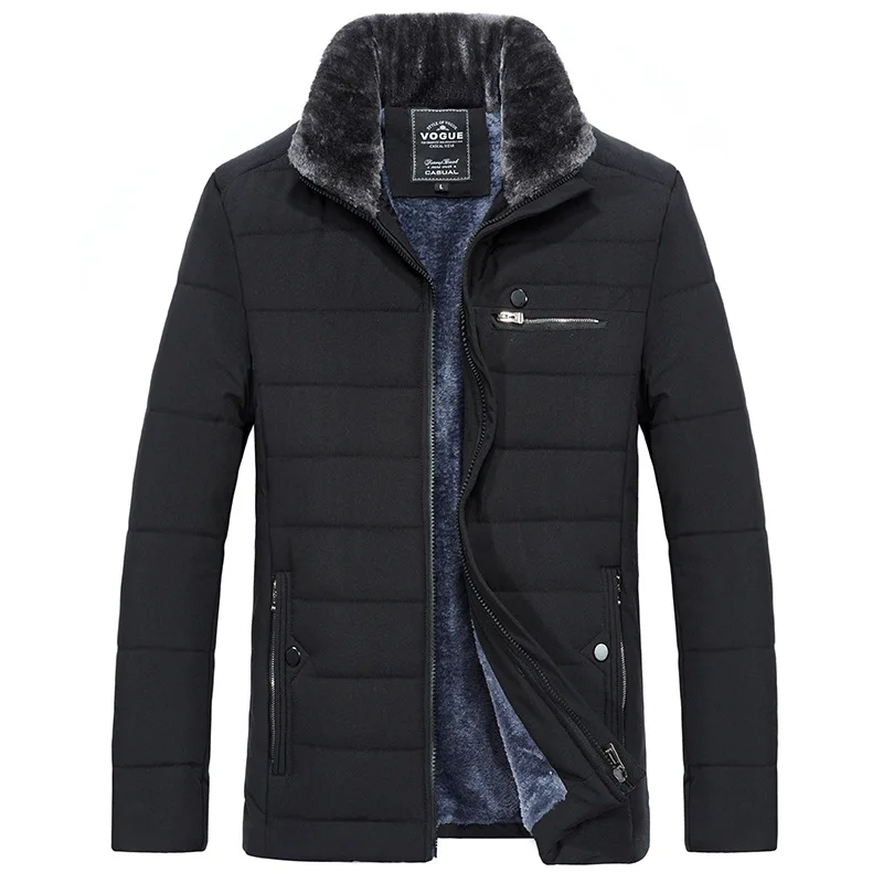 Greatest  2019 Men Winter Jacket Parkas High Quality Cotton Padded Wadded Thick Warm Outerwear Casual Coats M