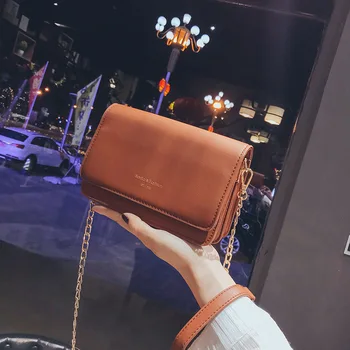 

Spring New Style WOMEN'S Bag Chain Lettered Square Sling Bag 2020 Fashion GIRL'S Shoulder Bag Shoulder Bag