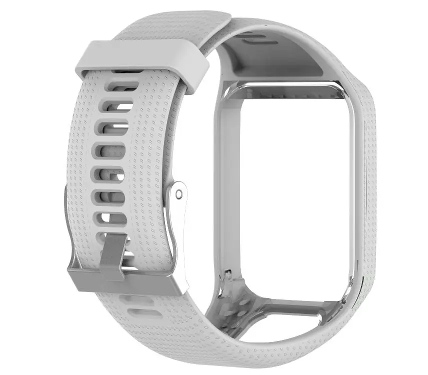 Сменный силиконовый ремешок на запястье для TomTom Runner 2 3 Spark 3 Adventurer Golfer 2 Spark Cardio gps спортивный умный ремешок для часов - Цвет: white