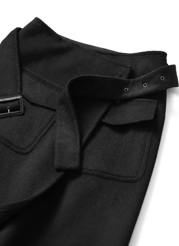 Mozuleva 2020 Handmade Double-Sided Wool Skirt 2020 New Woolen Skirt Skirt Skirt Autumn   Womens Dress Knee-Length Skirt