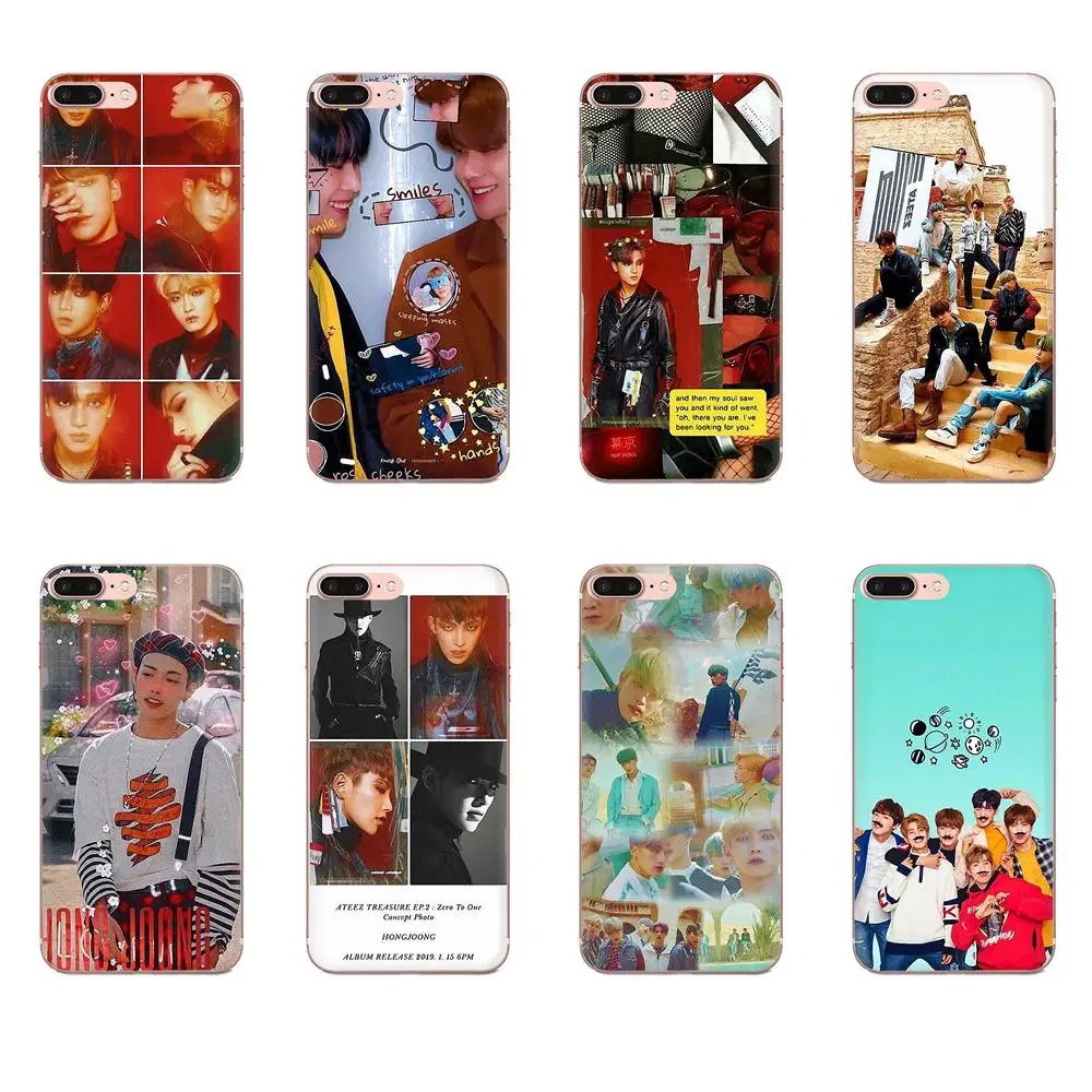 Мягкий чехол из ТПУ с изображением Fundas Ateez Hongjoong Seonghwa для Huawei Honor 4C 5A 5C 5X6 6A 6X7 7A 7C 7X8 8C