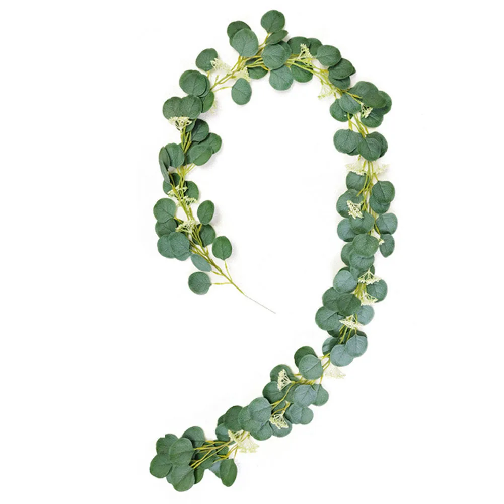 2 M Decorative Garland Garden Green Vine Fabric Durable Artificial Rattan Leaf Simulation Wedding Hanging P lant