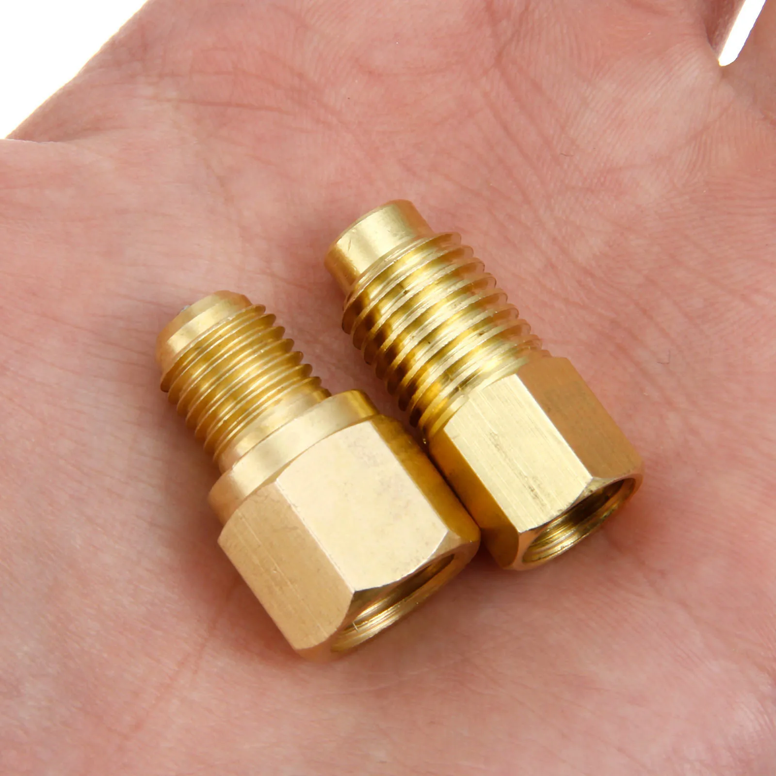 캔 탭 진공 펌프 오일 인젝터 충전 1/4 SAE 1/2 ACME 에어컨 도구, R134a 및 R22 어댑터 2 개, 밸브 코어 포함