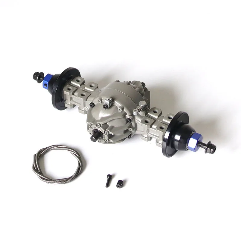 

1Pc 1:14 RC Tractor Rear Middle Axle Lock Differential Metal Bridge for Tamiya Trailer Self-unloading Dump Truck Spare Parts