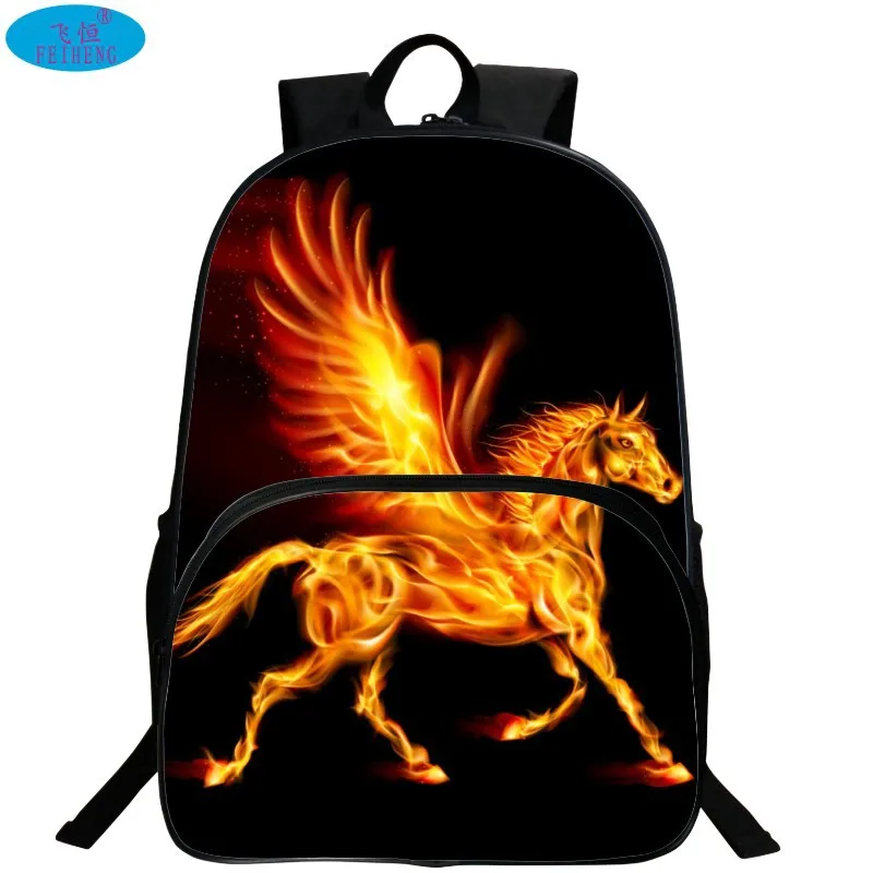

Hengfei Korean-style Backpack Animal Horse Pattern CHILDREN'S School Bags Environmentally Friendly Waist Support Student Backpac