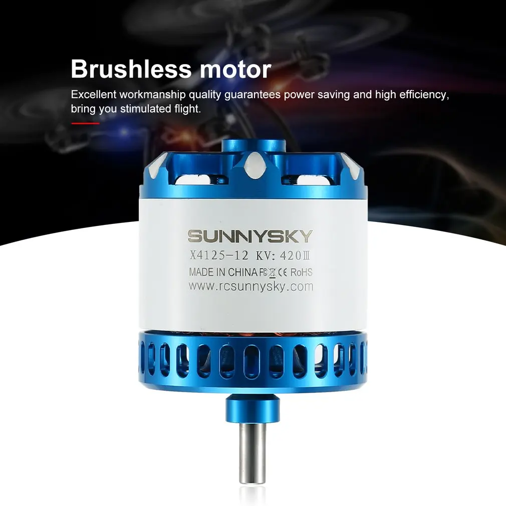 SUNNYSKY X4125 III 250KV/420KV/515KV бесщеточный двигатель для неподвижного крыла 3D RC Дрон Вертолет Самолет Запчасти Аксессуары