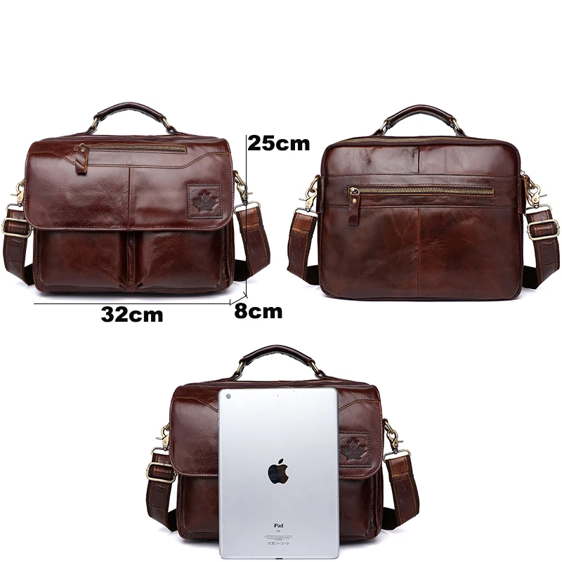 Мужская сумка из натуральной кожи, Офисные Сумки для мужчин, кожаный портфель для ноутбука, сумки на плечо, роскошные сумки, Офисные Сумки ZZNICK
