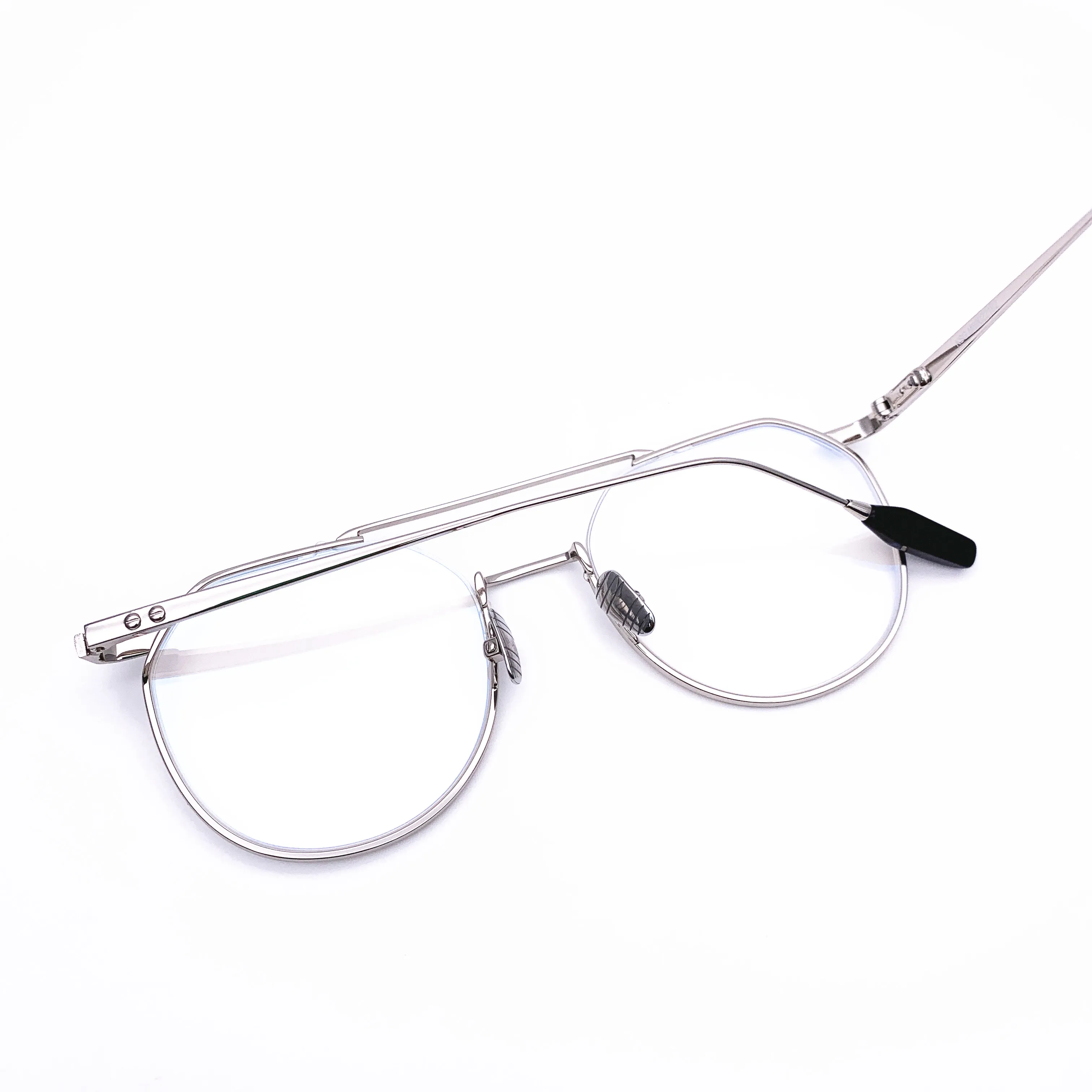 Belight оптические дизайнерские металлические большие размеры двойной луч неправильной оправы мужские очки по рецепту ретро оптические очки ST80080