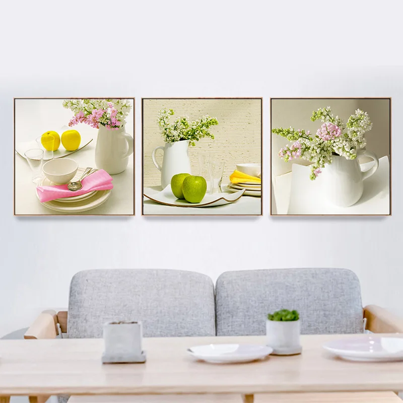 

Nordic Decorative Painting Living Room Bedroom Restaurant Hotel Corridor Frameless Canvas Painting Core-Fresh Fruit