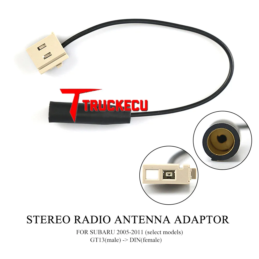 13-104 стерео радио антенна адаптер для SUBARU 2005-2011(выберите модели) GT13(папа)-> DIN(мама