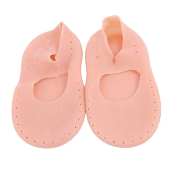 

Hot 1Pair Silicone Moisturizing Solid Thin Gel Heel Socks Cracked Foot Skin Care Protector NEW 2020
