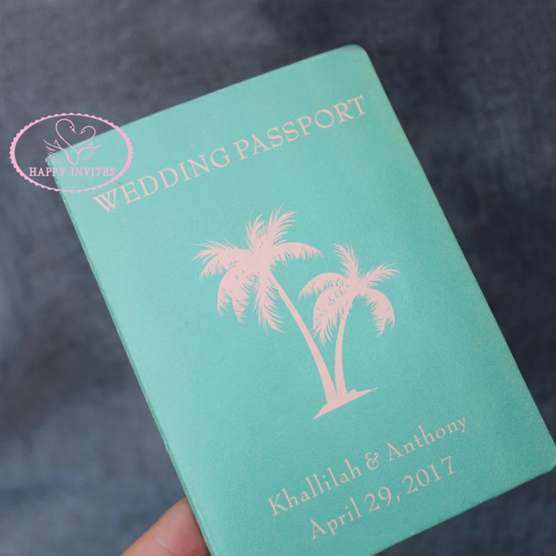 HI1132-04 Unique Invitation Card Passport Sytle Wedding Invitation Wedding Passport
