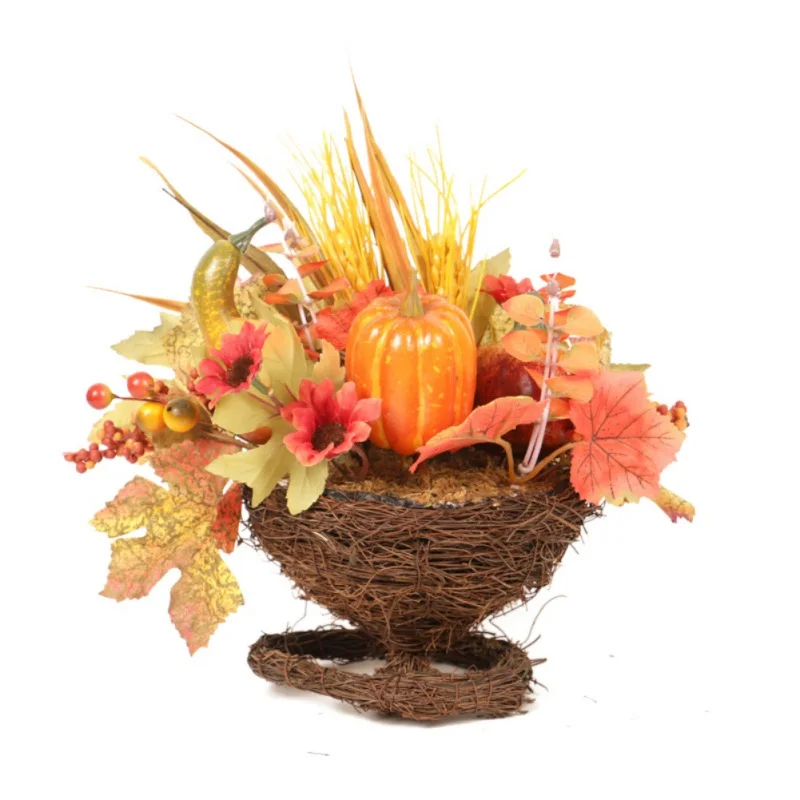 Искусственная бутафорская Тыква листья для Хэллоуина Урожай фестиваль украшения - Цвет: Черный