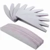 10pcs Zebra Nail Files: 100/180 Grit for Poly Gel/Acrylic