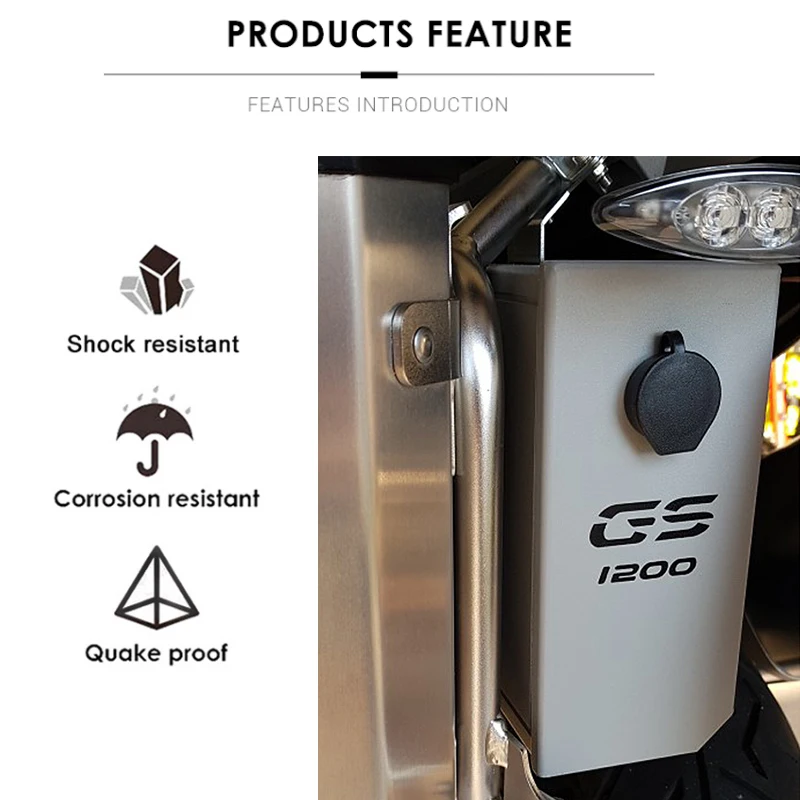 New Arrival! Tool Box For BMW R1250GS R1200GS LC ADV Adventure 2013-2020 Decorative Aluminum 5 Liters ToolBox Left Side Bracket (11)