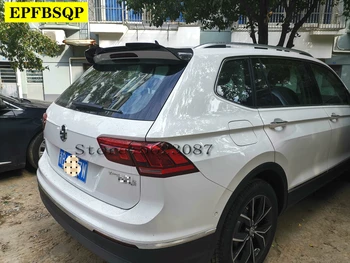 

For Volkswagen VW Tiguan L Spoiler 2017 New Tiguan Car Tail Carbon Fiber Rear Roof Spoiler Wing Trunk Lip Boot Cover Car Styling