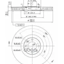 Диск Тормозной Brembo Painted Disc 09.A829.21 Brembo арт. 09.A829.21