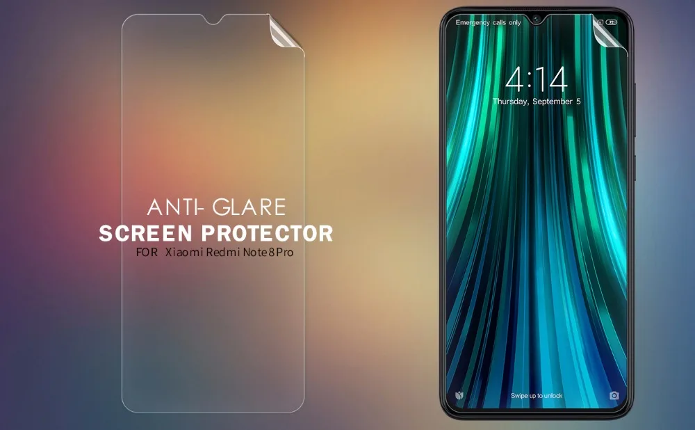 2pcs/lot for Xiaomi Redmi Note 8 Pro NILLKIN Super Clear Anti-fingerprint Protective Film OR Matte Screen Protector Film