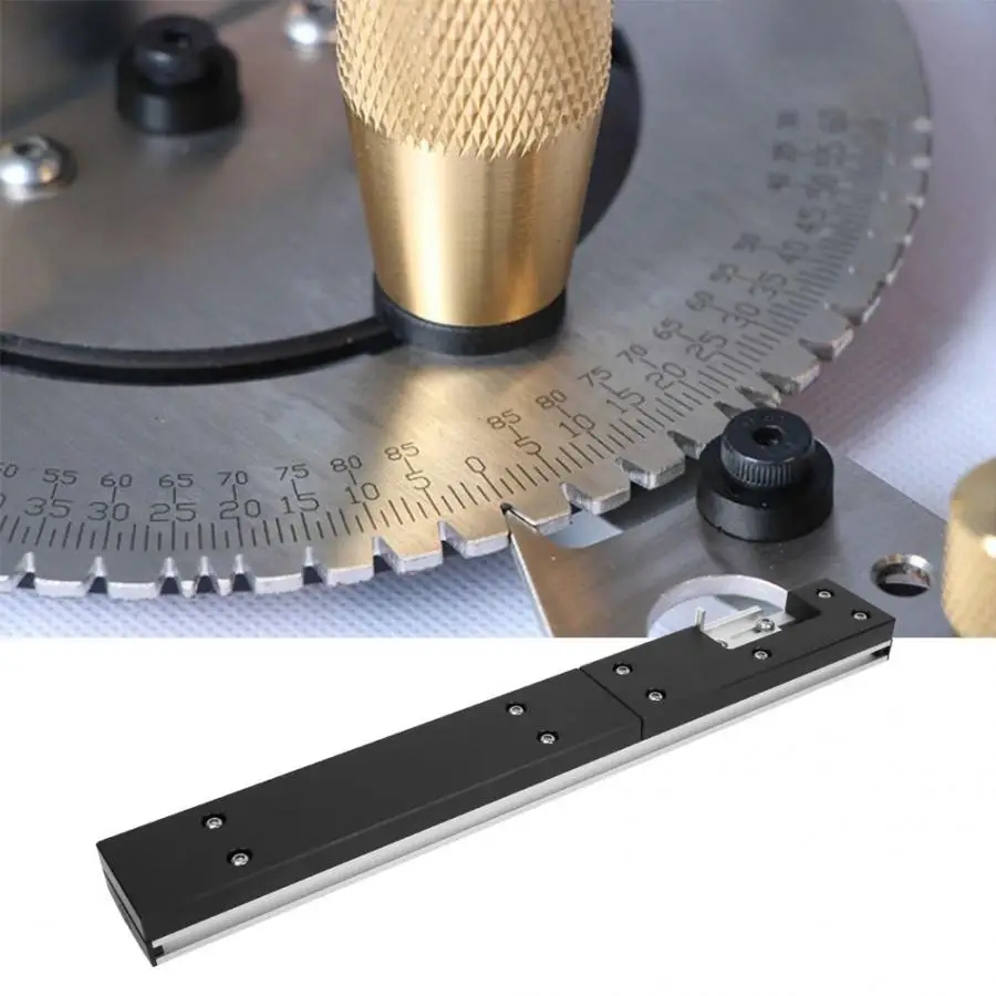

Router Table Tool Aluminum Box Joint Jig for Miter Gauge Woodworking Table Saw Tools