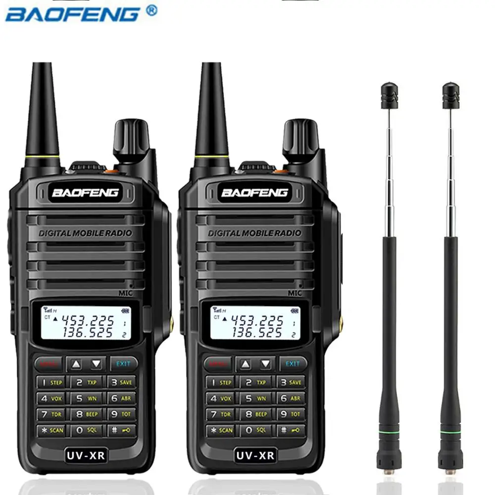 add 775 antenna 2 шт. Baofeng UV-XR 10 Вт Высокая мощность IP67 Водонепроницаемый двухстороннее радио Двухдиапазонная портативная рация для охоты uv-9r uv9r plus - Цвет: add 775 antenna