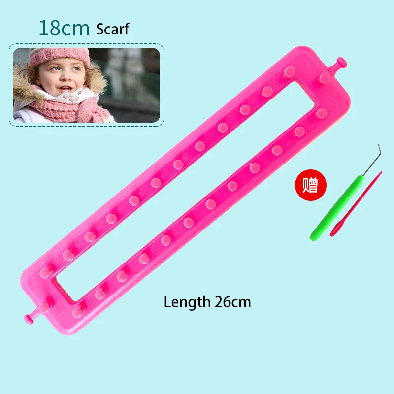 26cm random color 1 Набор Волшебных Инструментов для вязания крючком пластиковые длинные инструменты для ручного вязания шарфов инструменты для вязания крючком - Цвет: 26cm random color