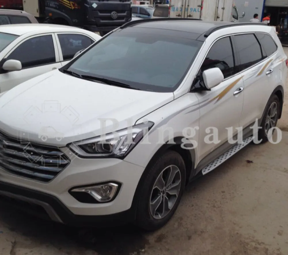 Боковой Шаг подходит для hyundai new Santa Fe santafe Беговая доска nerf бар 2 шт. Левая Правая алюминиевая боковая педаль лестницы