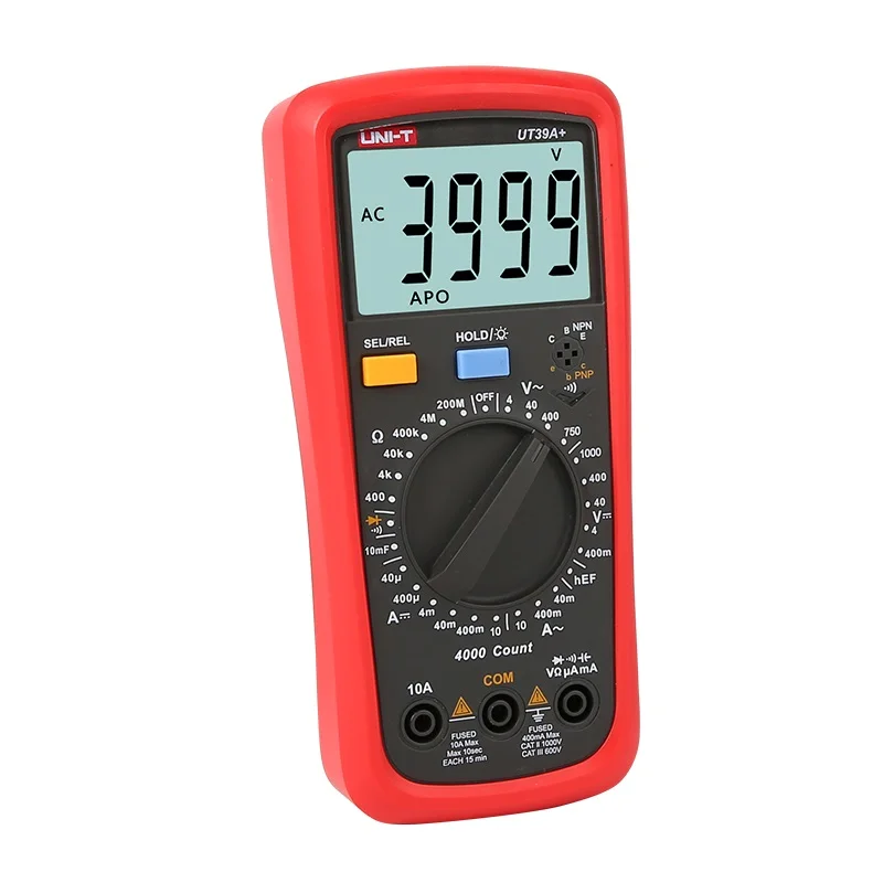 Цифровой мультиметр UNI T UT39A + UT39C тестер автоматического диапазона AC DC V/A Ohm/Temp