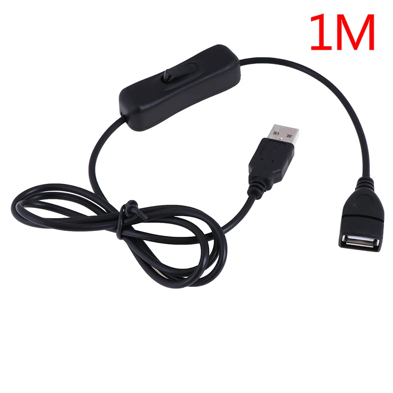 1 м USB-кабель штекер-гнездо кабель включения/выключения переключатель
