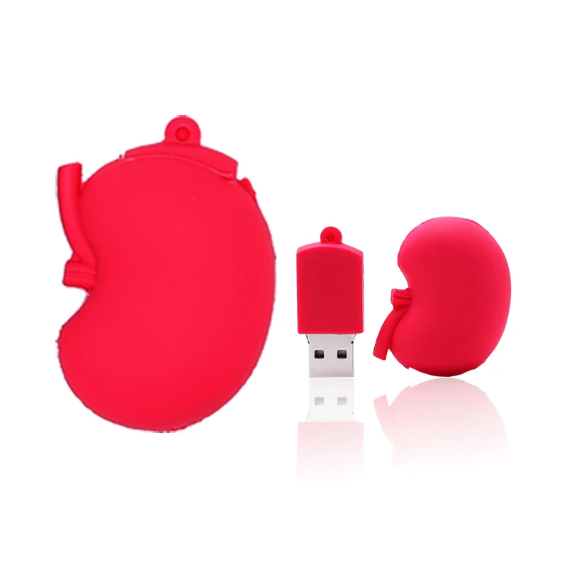 USB флеш-накопитель 128g, мини usb флеш-накопитель с мультяшным сердцем, 4g, 8g, 16g, 32g, 64g, флеш-накопитель для рта/почек/зубов