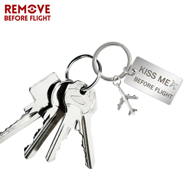 Kiss-Me-before-flight-Key-chain-Stainless-Steel-Engrave-Car-keychain-Key-Ring-Fashion-key-holder (3)