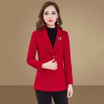 

2020 Spring and Autumn Coat Female Short New Fashion Women's Coats Woolen Female Woolen Jacket Women Outerwear Plus Size 5XL