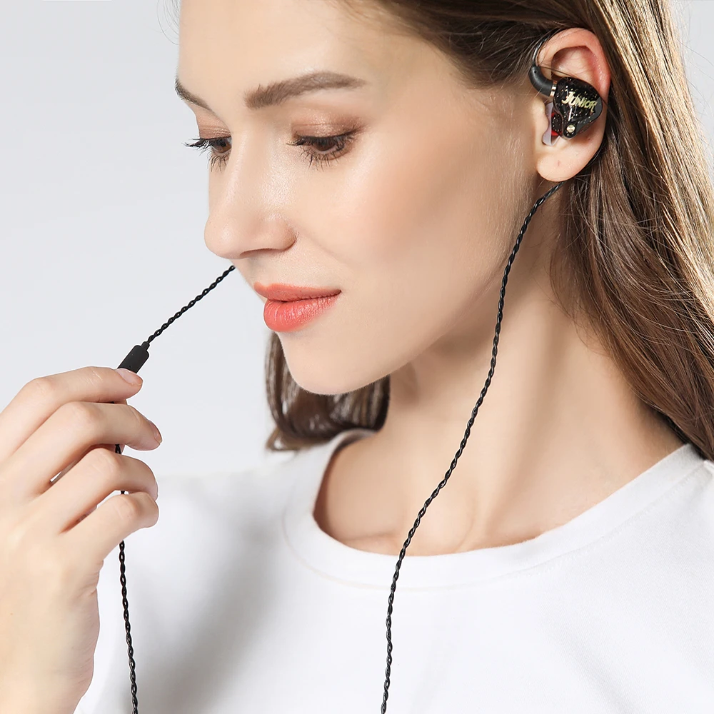 Проводные наушники Whizzer OS1 гибридные Hi Fi с микрофоном HD для Xiaomi Sony Samsung Huawei MP4 MP3 ПК