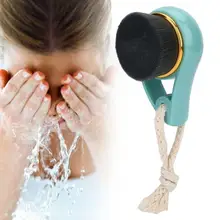 Портативная нано бамбуковая древесная фибра для чистки лица щетка для чистки пор Чистящая Щетка Массажная щетка для удаления макияжа инструмент для ухода за лицом