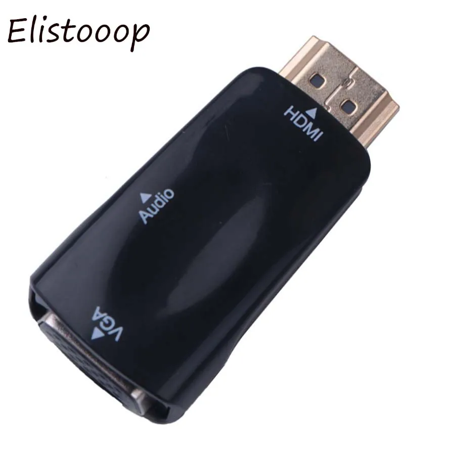  Hdmi a Vga Adattatore Cavi Audio Converter Maschio a Femmina Hd 1080P per Il Computer Portatile Del