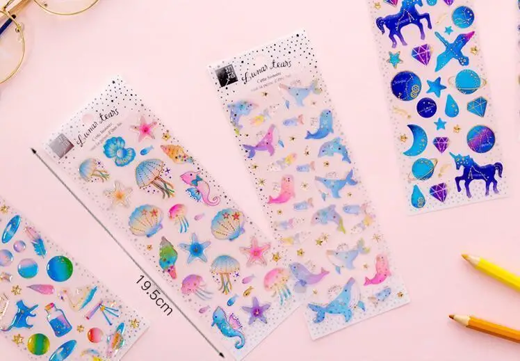 Ellen Brook 1 шт. 3D Милый Kawaii корейский DIY Мини мультфильм свежесть канцелярские наклейки офисные школьные принадлежности канцелярский подарок