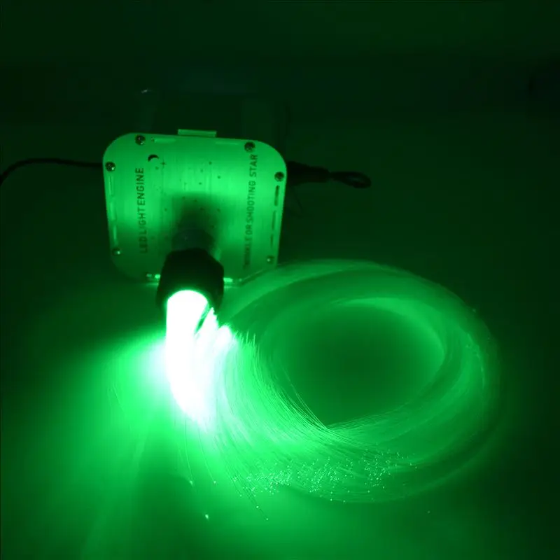 Мерцающая звезда RGB светодиодный световой двигатель+ 300 шт. X 2 м X 0,75 мм Диаметр PMMA волоконно-оптический кабель для декоративного освещения